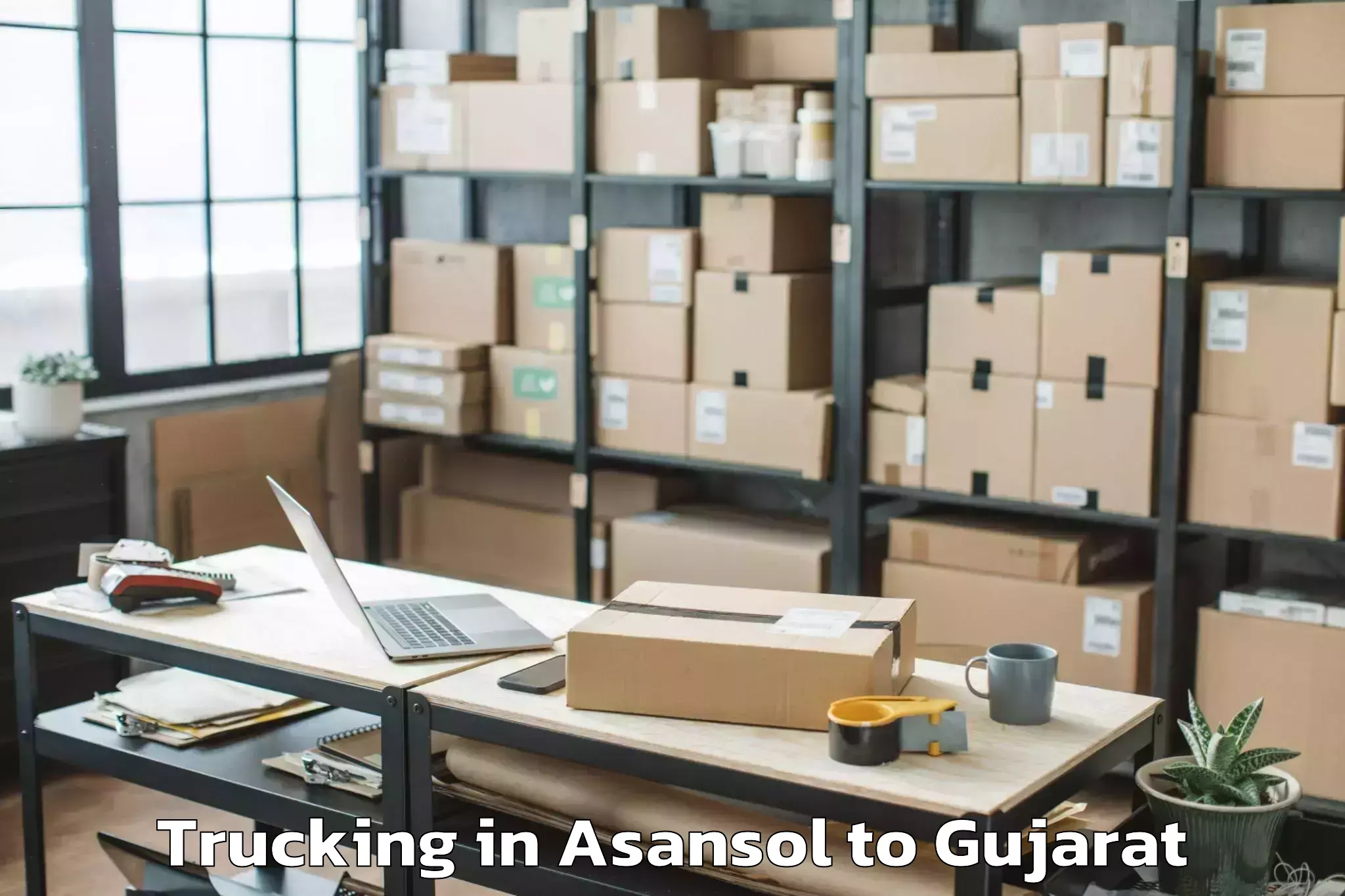 Book Asansol to Visnagar Trucking